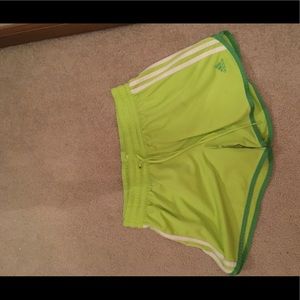 Adidas Medium lime green shorts